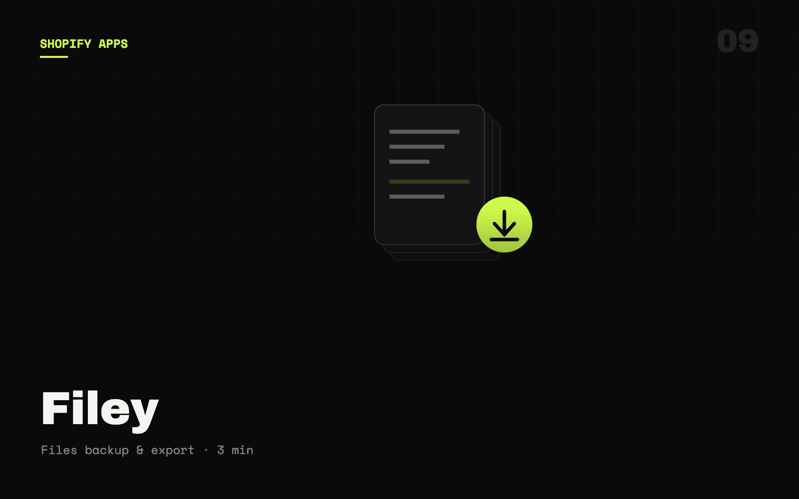 Filey: files backup and export app for Shopify