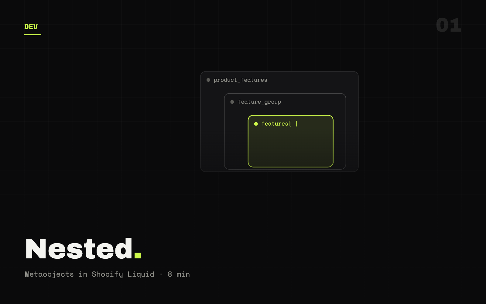 Nested metafields and metaobjects in Shopify Liquid tutorial cover