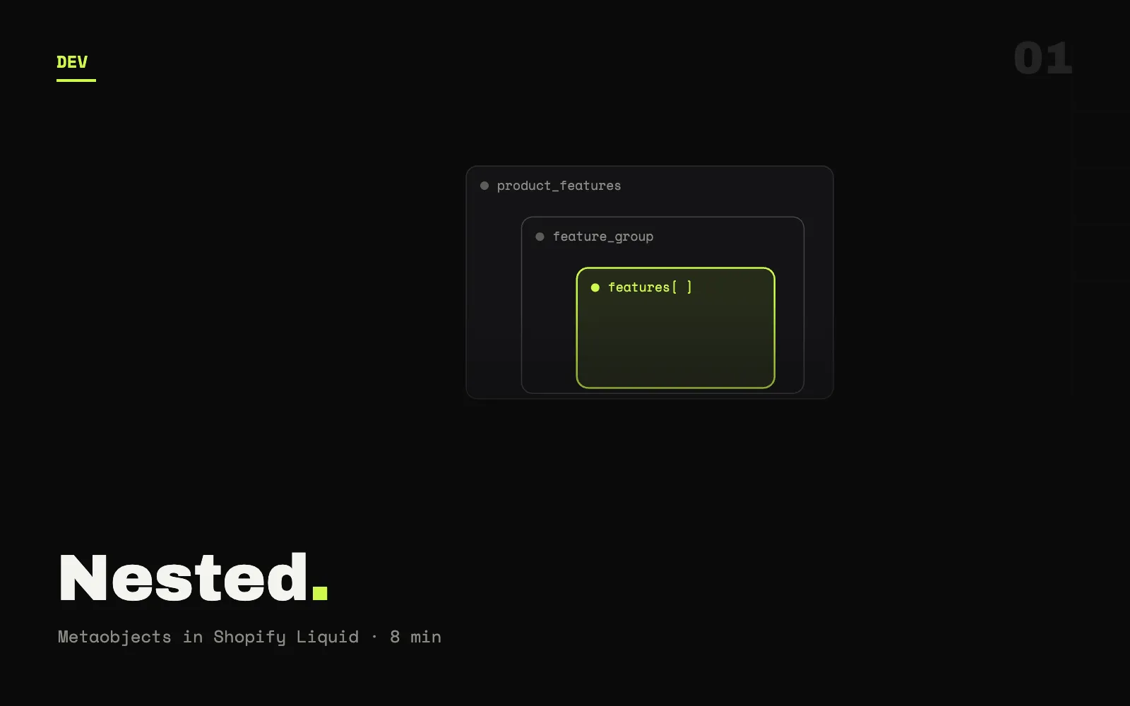 Nested metafields and metaobjects in Shopify Liquid tutorial cover
