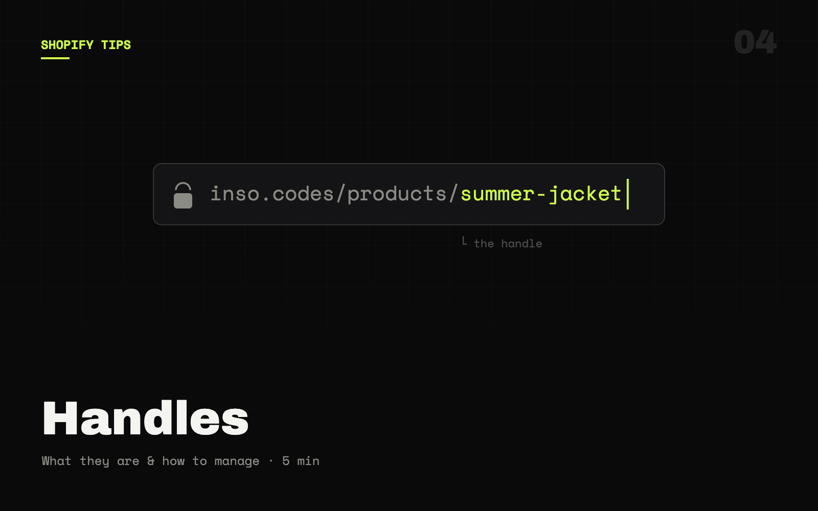Shopify handle: what it is and how to manage product handles